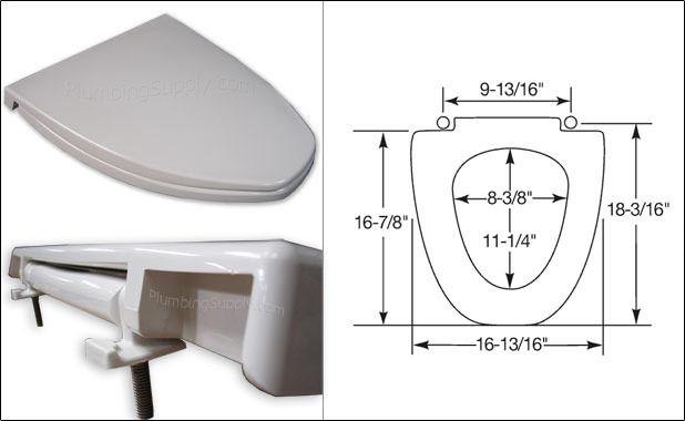 Replacement seats for American Standard Vent-Away toilets