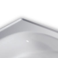 Molded tile flange example