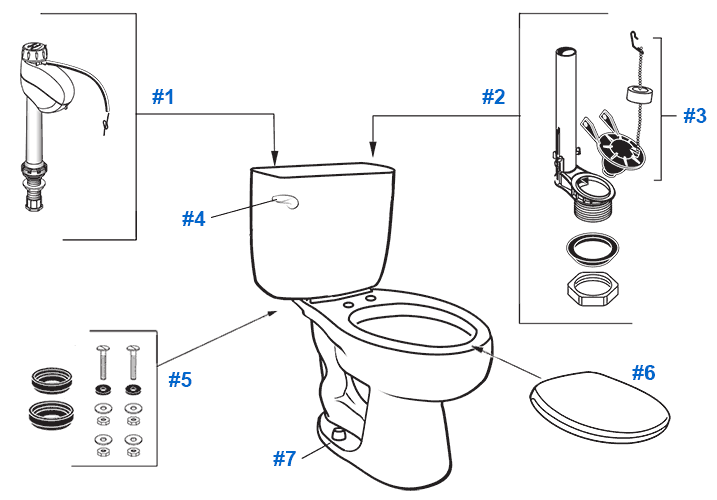 american standard toilet parts 4061