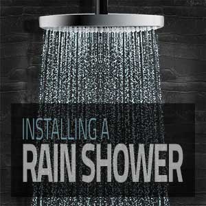Installing a rainshower