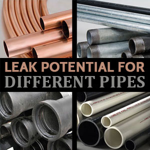 Leak Potential for Different Pipes