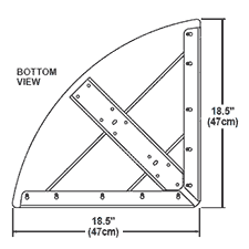 Bamboo corner seat dimensions