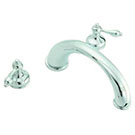 Banner tub filler with vintage lever handles