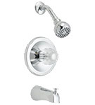 Banner tub/shower set with lever handles