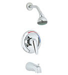 Lever handle tub/shower set