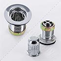 Extra deep junior bar sink strainer