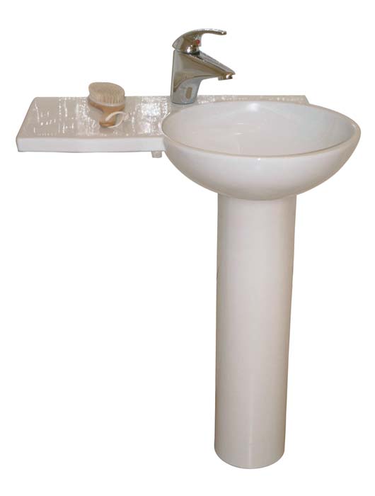 Barclay Porcelain Regular and Corner Pedestal Sinks