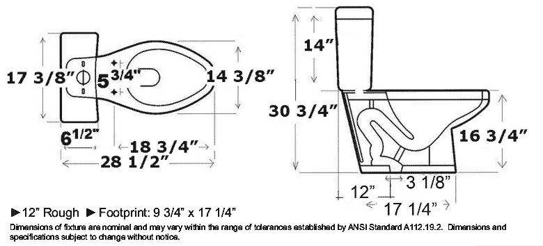 Toilet Dimensions Inches Toilet Dimensions From Wall Pictures To Pin ... Toilet Dimensions Inches Toilet Dimensions From Wall Pictures To Pin ...