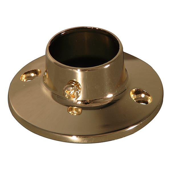 Barclay 310 shower rod flange in Polished Brass