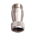 vacuum breaker for handheld showers in brushed nickel
