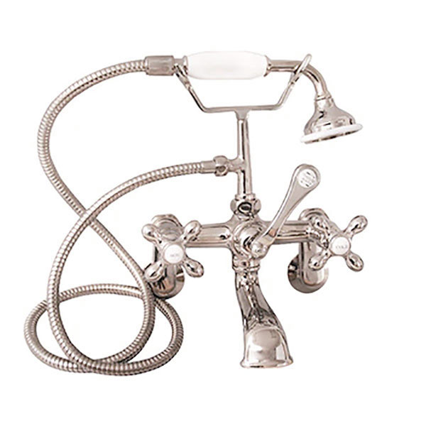 Elegant wallmount leg tub faucets