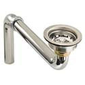 Offset ADA compliant basket strainer