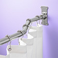 Offset shower enlarger rod