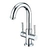 Neo-Style single hole gooseneck with lever handles