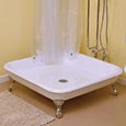 Cast iron shower pan