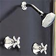 Vintage-style shower set
