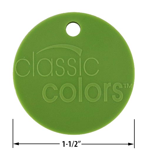 Bemis color chip Fresh Green #255
