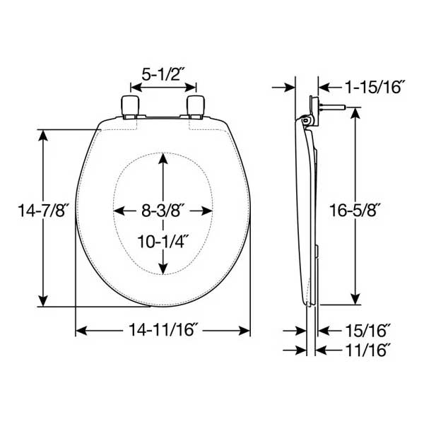 Basic Economical Round And Elongated Toilet Seats