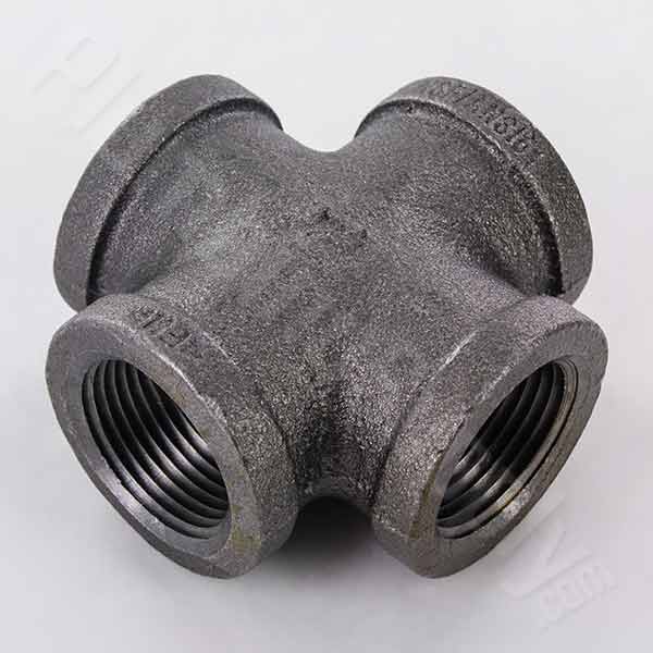 2 in. Black Pipe Fitting 300# Malleable Iron Threaded Union Elbow with  Brass Seat, UL Listed