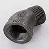 Black Iron 45deg Street Elbow
