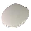 Basic white toilet seat
