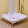 Cast iron shower pan