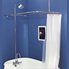 Clawfoot shower kit