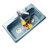 Solidcast double bowl acrylic sink