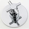 Jaclo contemporary cross handle shower valve