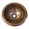 Self-rimming copper lavatory sink