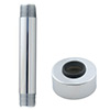 Designer shower arm nipple and escutcheon