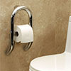Grab bar with toilet paper holder combo