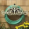 Round garden hose holder