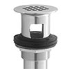 Grid strainer bathroom sink drains