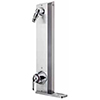 Exposed commercial shower