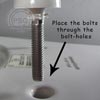 Installing a commercial toilet seat