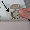 Installing a standard toilet seat