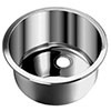 Round stainless steel bar sink