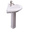 Corner Pedestal bathroom sinks