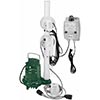 Dewatering pump with oil-detecting switch and alarm