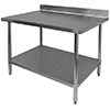 Stainless steel prep table