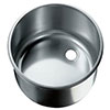 Round stainless steel bar sink