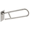 Swing up safety grab bar