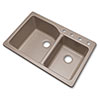 Solidcast granite sink