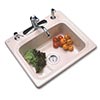 Solidcast single bowl acrylic sink