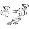 Valley commercial service sink faucet
