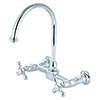 Wall mounted kitchen faucet