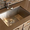 Zero radius kitchen sink