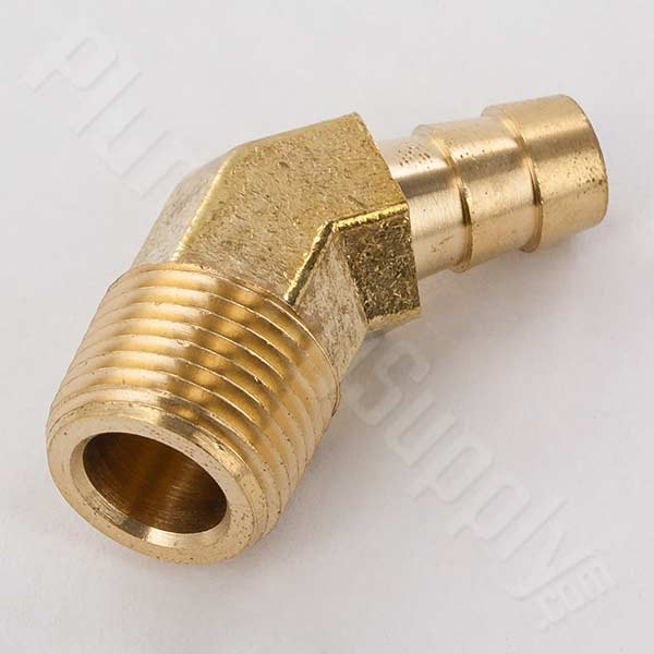Brass Barbed Male 45deg Elbow