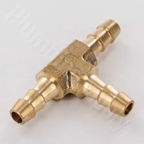 Brass Barbed Tee